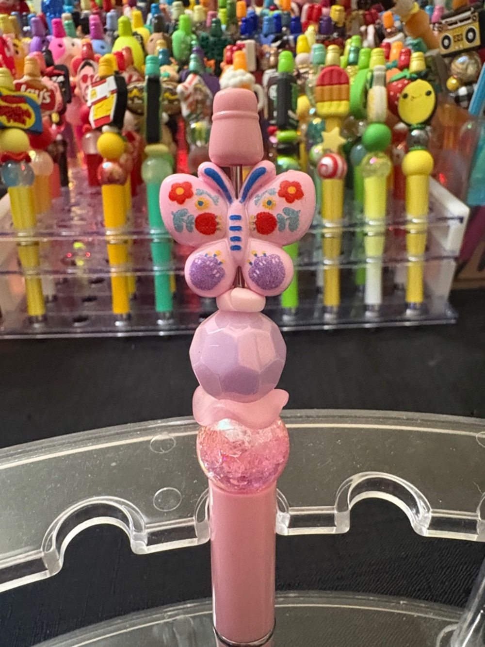 Pink Butterfly Pen - Cute Decorative Writing